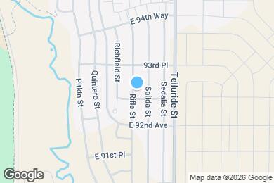 Map image of the property - 9260 Rifle St