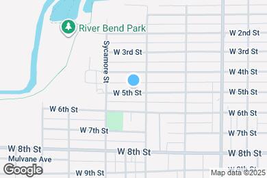Map image of the property - 1418 W 5th St