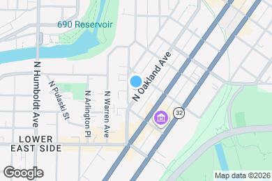 Map image of the property - 1839 N Oakland Ave
