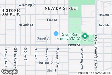 Map image of the property - Modern Denver Heights home by Dignowity & downtown