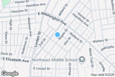 Map image of the property - 1513 Maple St