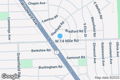 Map image of the property - 1715 E 14 Mile Rd