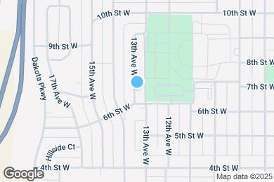 Map image of the property - 612 13th Ave W