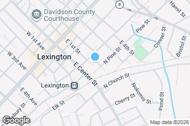 Map image of the property - 205 E First Street Apartments