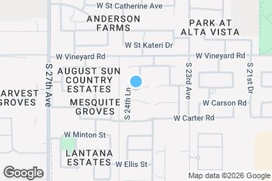 Map image of the property - 2419 W Maldonado Rd