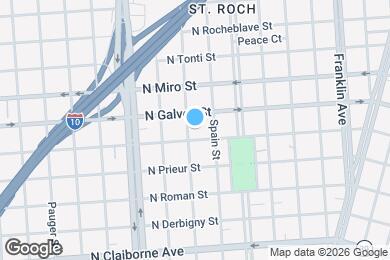 Map image of the property - 2013 Mandeville St