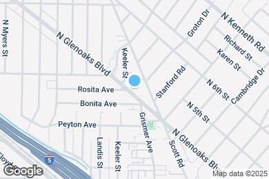 Map image of the property - 2118 N Glenoaks Blvd