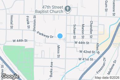 Map image of the property - 1116 Parkway Dr