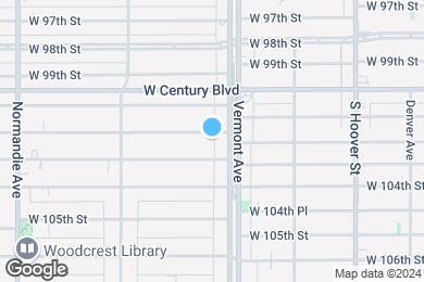 Map image of the property - 1016 W 102nd St