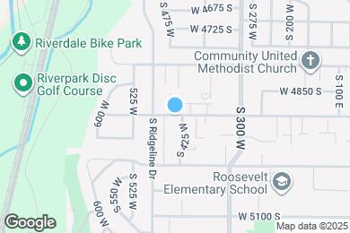 Map image of the property - 447 W 4900 S