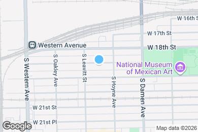 Map image of the property - 2129 W 18th Pl