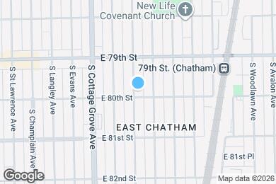 Map image of the property - 7954 S Drexel Ave