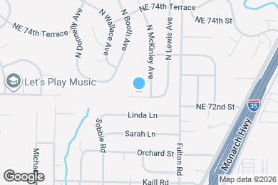 Map image of the property - 8618 NE 72nd Terrace