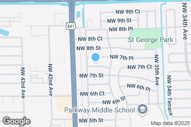 Map image of the property - 3841 NW 7th Ct