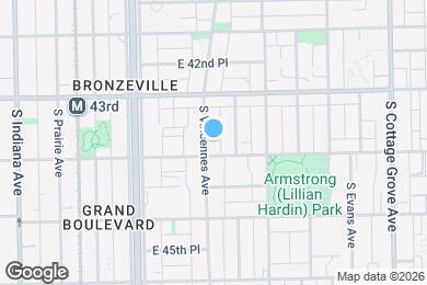 Map image of the property - 4347 S Vincennes Ave