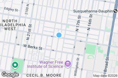 Map image of the property - 1822 W Norris St