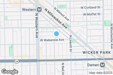 Map image of the property - 2300 W Wabansia Ave