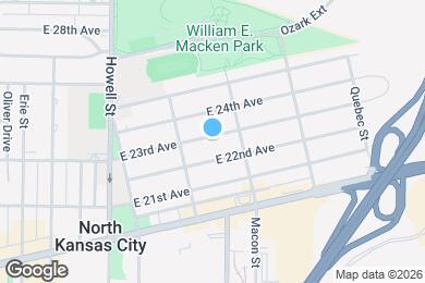 Map image of the property - 1021 E 23rd Ave