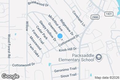 Map image of the property - 1823 Greenwood Ln