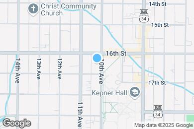 Map image of the property - 1617 10th Ave