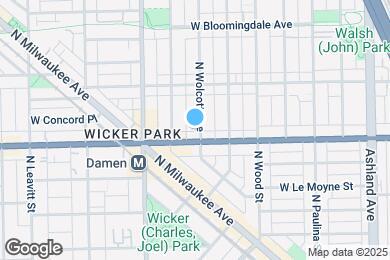 Map image of the property - 1610 N Wolcott Ave