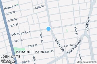 Map image of the property - 1426 Alcatraz Ave