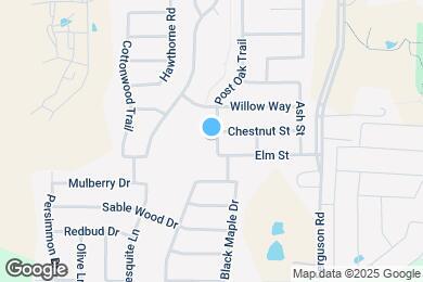 Map image of the property - 1410 Post Oak Trail