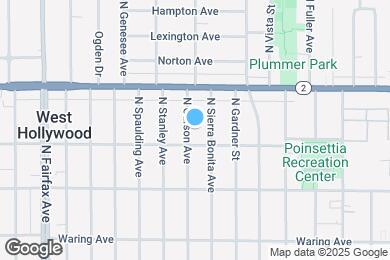 Map image of the property - 1016 N Curson Ave