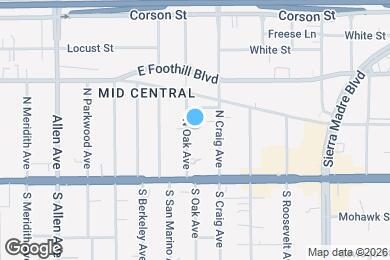 Map image of the property - 96 N Oak Ave