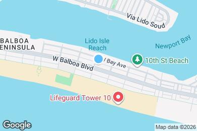 Map image of the property - 1140 W Balboa Blvd