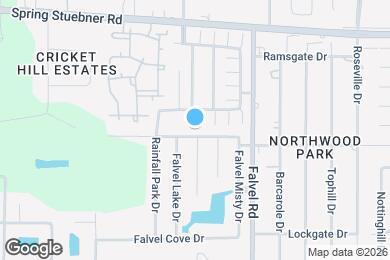 Map image of the property - 4018 Falvel Shadow Creek Dr