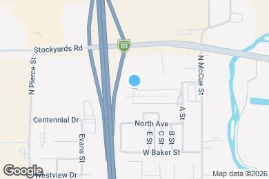 Map image of the property - 1272 W Lyons St