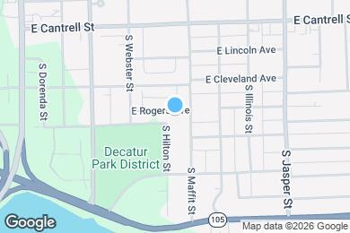 Map image of the property - 829 E Rogers Ave