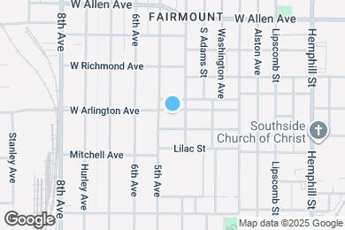 Map image of the property - 1215 W Arlington Ave