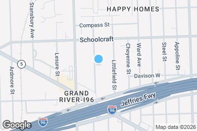 Map image of the property - This beautifully updated 3-bedroom, 1-bath single-family home is ready for move-in!