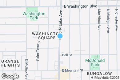 Map image of the property - 1114 N Lake Ave