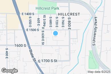 Map image of the property - 720 E 1500 S