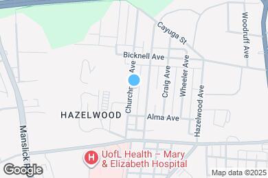 Map image of the property - 4133 Churchman Ave