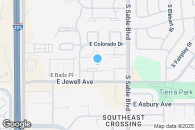 Map image of the property - 14161 E Jewell Ave