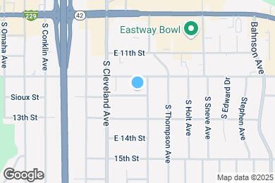 Map image of the property - 2912 E Sioux St
