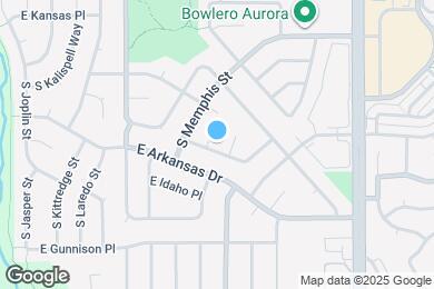 Map image of the property - 16397 E Wyoming Dr