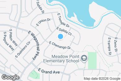 Map image of the property - 17465 E Plateau Dr