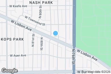 Map image of the property - 7816 W Lisbon Ave