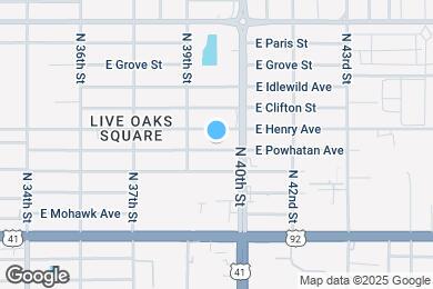 Map image of the property - 3912 E Powhatan Ave