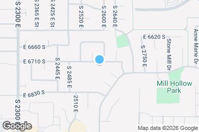 Map image of the property - 2586 E 6710 S