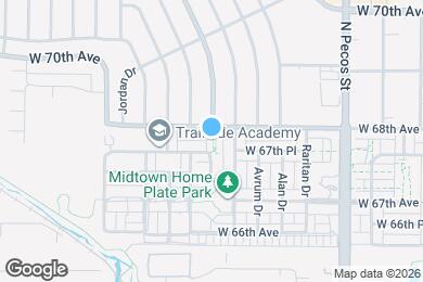 Map image of the property - 2069 W 67th Pl