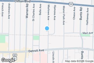 Map image of the property - 1312 Marlowe Ave