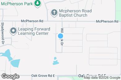 Map image of the property - 10628 Wild Oak Dr