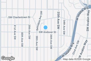 Map image of the property - 3848 37th Ave SW