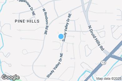 Map image of the property - 1050 Shady Valley Pl NE